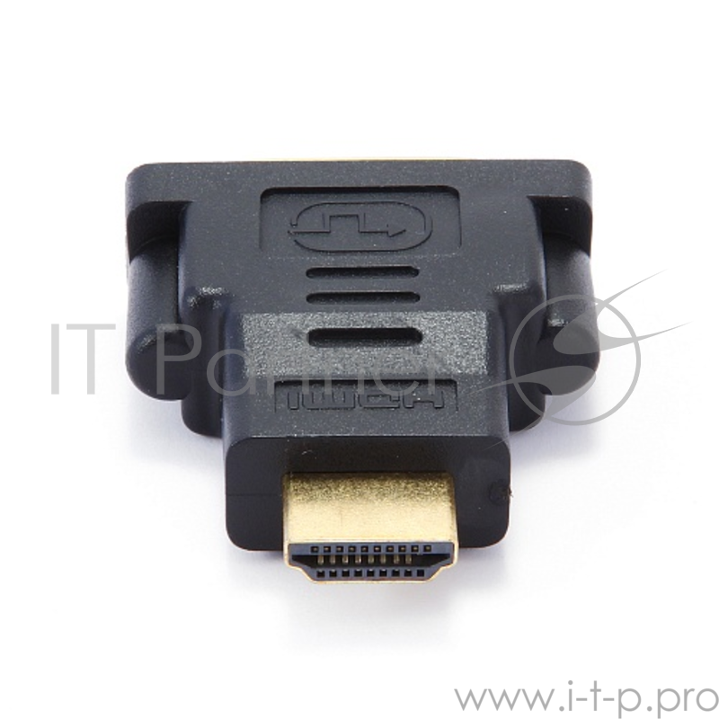 Переходник Gembird Переходник HDMI-DVI , 19M/25F, золотые разъемы, пакет(A-HDMI-DVI-3)
