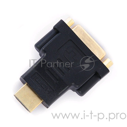 Переходник Gembird Переходник HDMI-DVI , 19M/25F, золотые разъемы, пакет(A-HDMI-DVI-3)