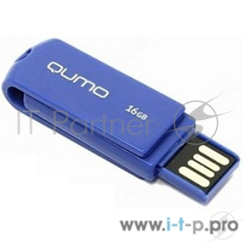 Носитель информации USB 2.0 QUMO 16GB Twist Cobalt QM16GUD-TW-Cobalt