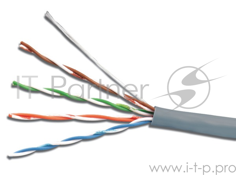 Кабель сетевой UTP 4 Pair AWG 26 CCA 305м серый
