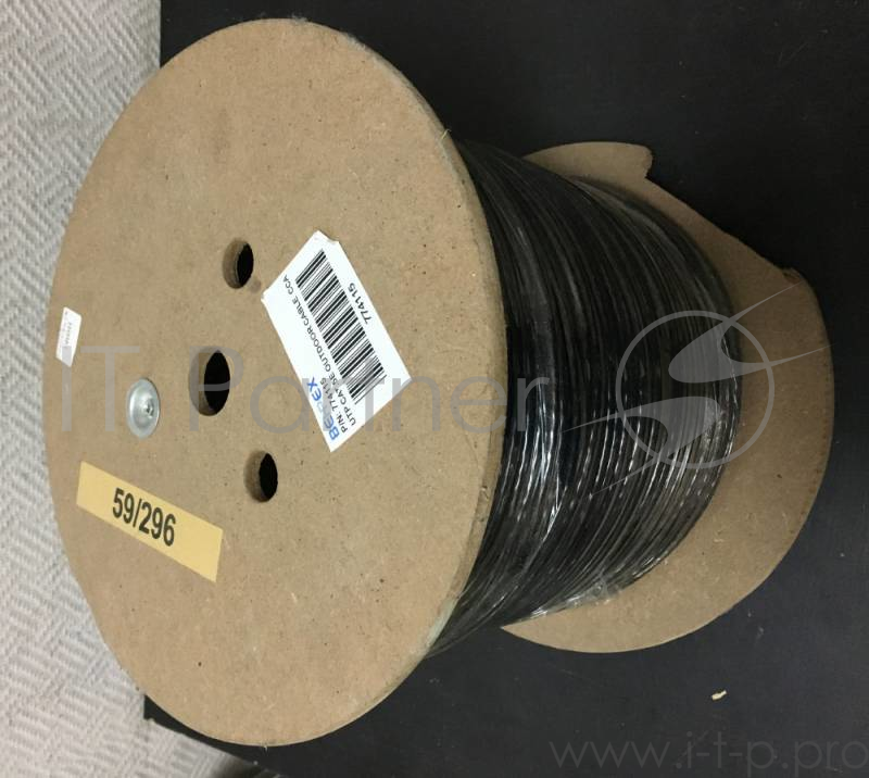 Кабель сетевой UTP 4 Pair AWG 24 CCA wooden reel, PE+PVC, outdoor 305м серый