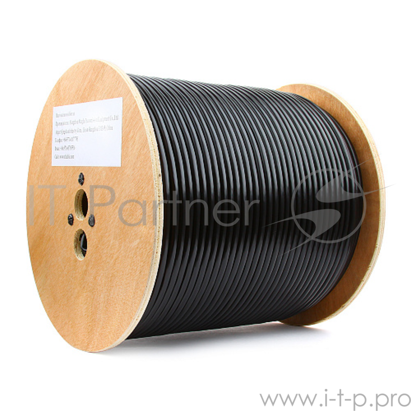 Кабель SkyNet Premium SFTP outdoor 4x2x0,51, медный, FLUKE TEST, кат.5e, однож., 305 м, box, черный, экран+оплетка алюминий