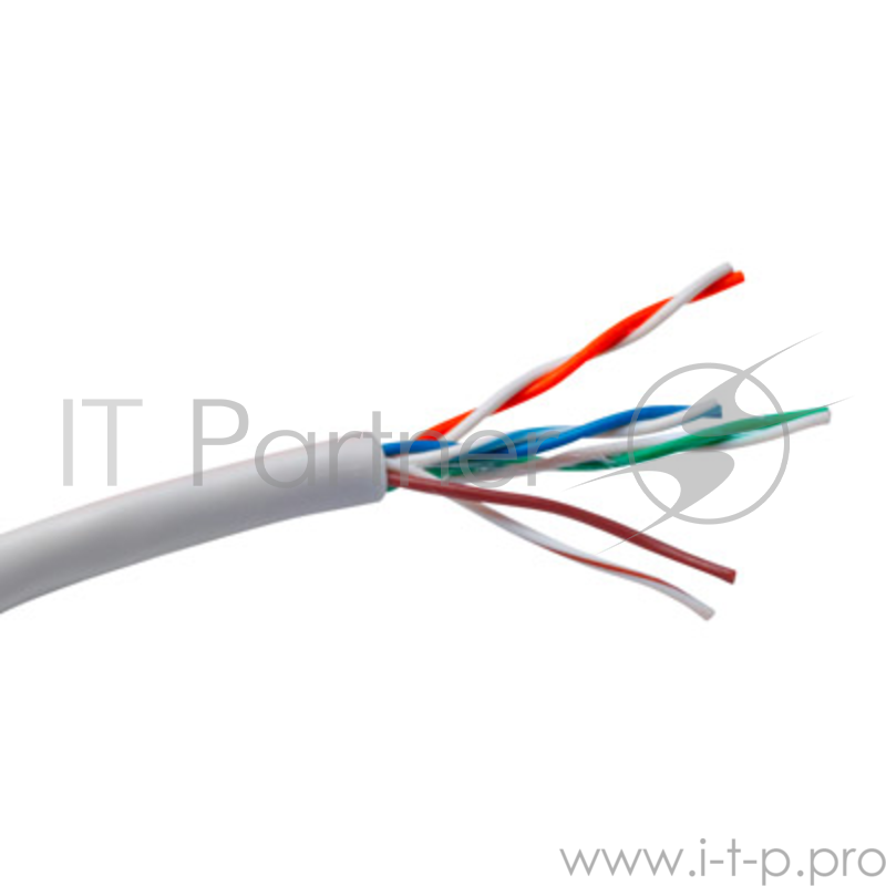 Кабель UTP 4 пары кат.5e Exegate Special CCA, бухта 305м, серый, PVC