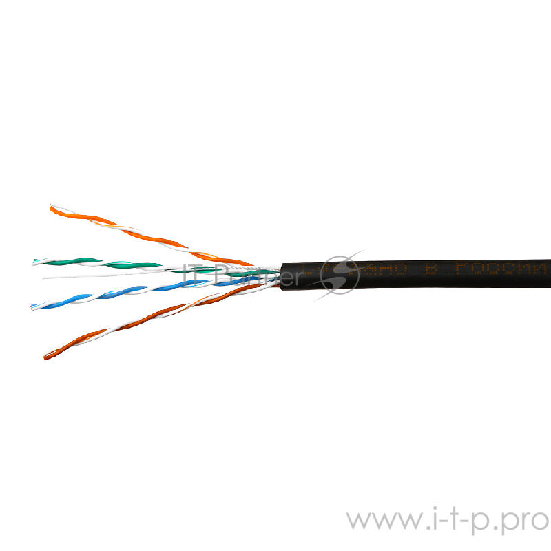 Кабель SkyNet Premium UTP outdoor 4x2x0,51, медный, FLUKE TEST, кат.5e, однож., 100 м, box, черный
