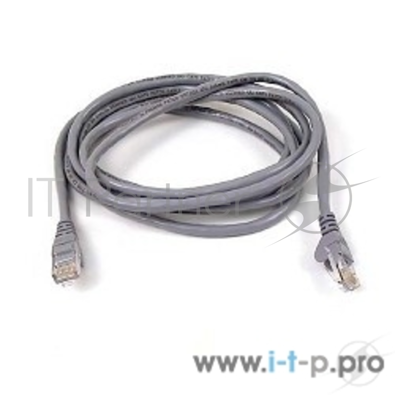 Коммутационный шнур Комм шнур, UTP, кат 5e, 3м с RJ45 (серый)
