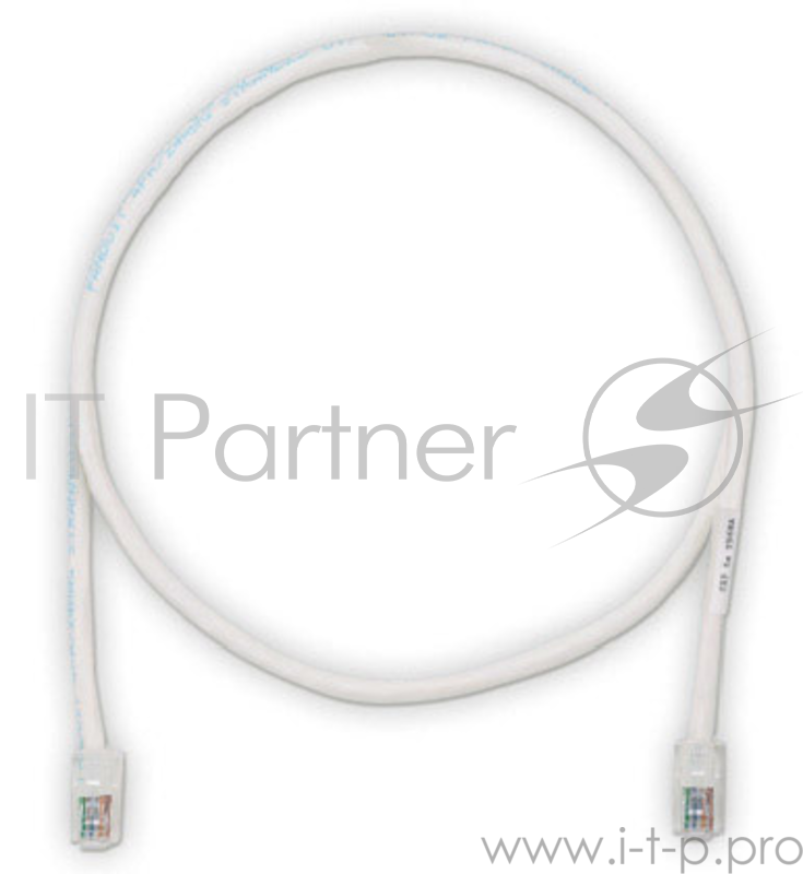Кабель Патч-корд Panduit TX5e UTPCH2MY вилка RJ-45-вилка RJ-45 кат.5е 2м белый ПВХ
