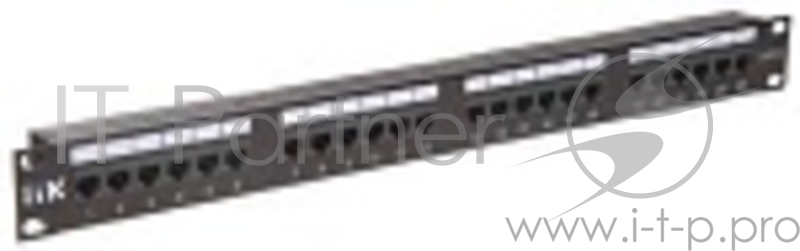 ITK 1U патч-панель кат.6 UTP, 24 порта (IDC Dual)