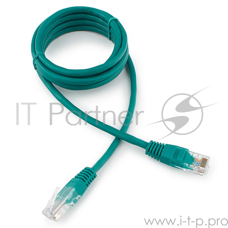 Патч-корд UTP Gembird кат.5e, 1.5м, литой, многожильный (зеленый)