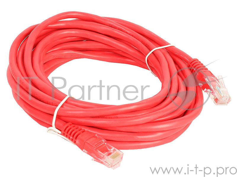 Патч-корд литой Aopen/Qust UTP кат.5е 5м красный
