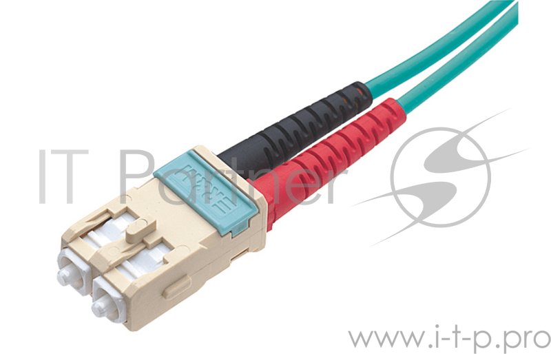 Провод кроссировочный R&M Patch Cord SC-RJ PC - SC-RJ PC, beige/turquoise, OM3, Bm/3, F8 2.7x5.5mm, 1 m