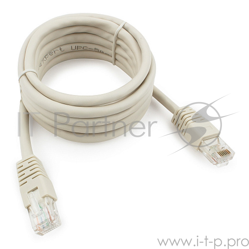 Патч-корд UTP Cablexpert PP6U-2M кат.6, 2м, литой, многожильный (серый)