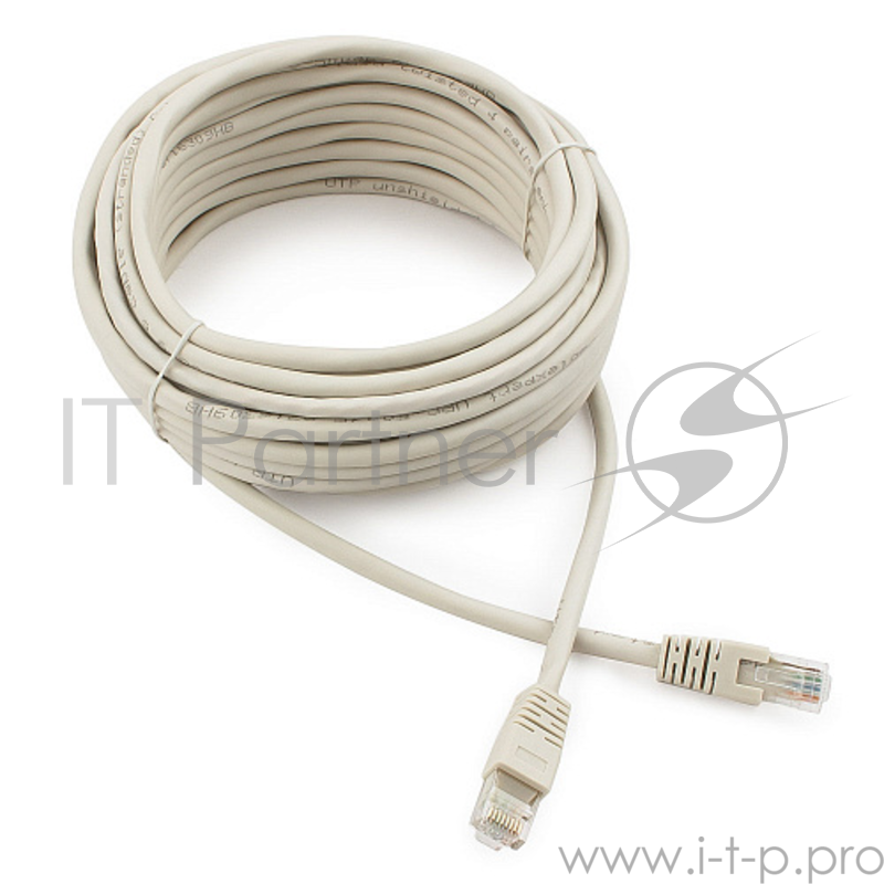 Патч-корд UTP Cablexpert PP6U-10M кат.6, 10м, литой, многожильный (серый)