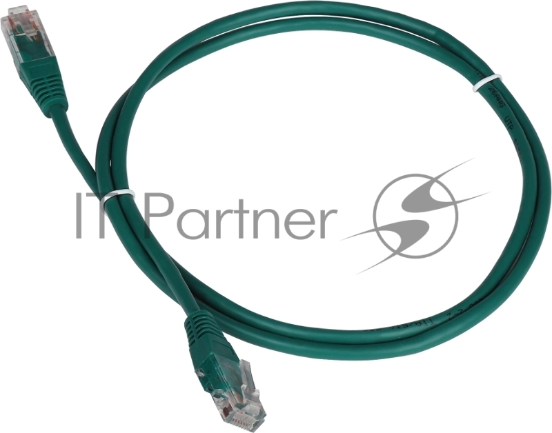 Патч-корд TWT UTP кат.5e, с заливными колпачками, 15.0 м, зеленый