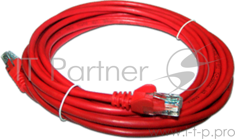 Патч-корд LANMASTER LSZH UTP кат.5e, 0.5 м, красный