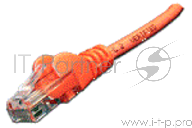 Патч-корд LANMASTER LSZH UTP кат.5Е, с заливными колпачками, 1.5 м, оранжевый