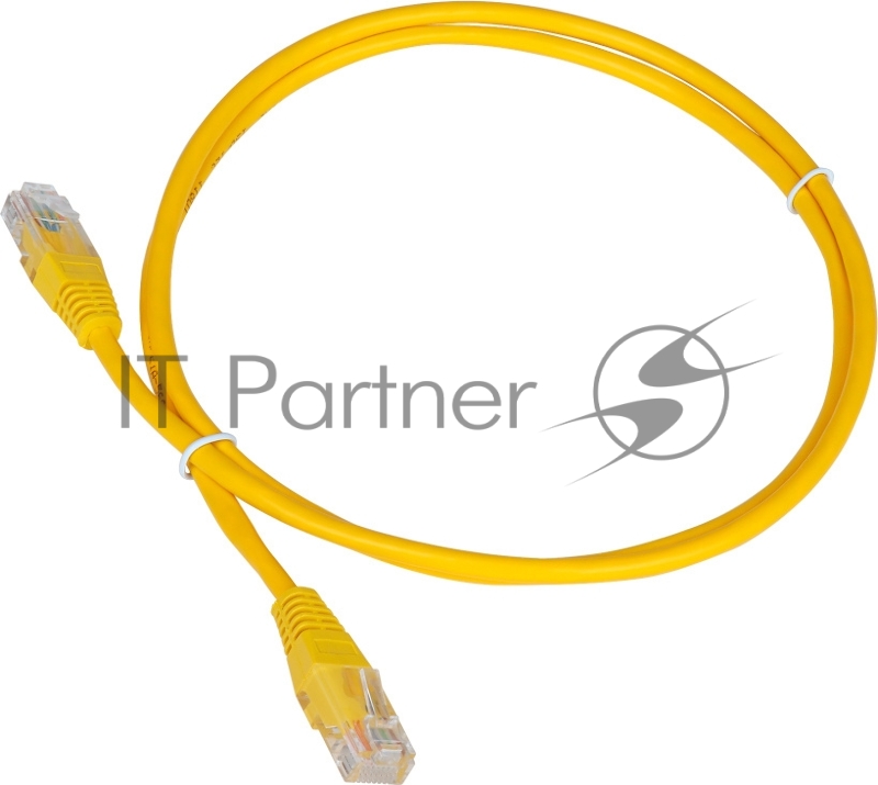 Патч-корд TWT UTP кат.5e, с заливными колпачками, 10.0 м, желтый