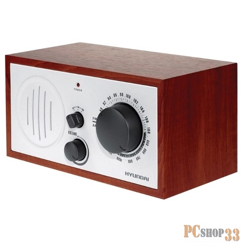 Радиоприемник Радиоприемник настольный Hyundai H-SRS120 {вишня}