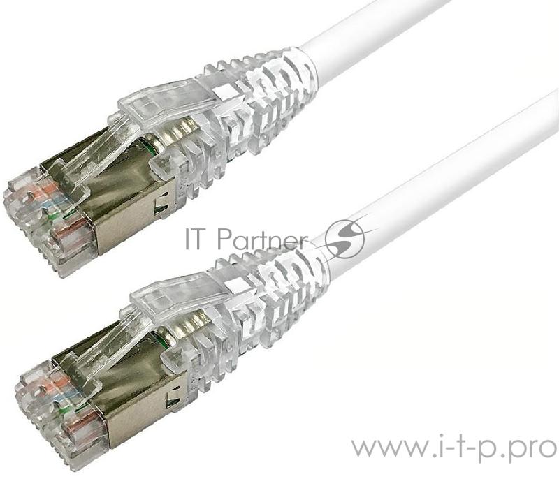 Коммутационный шнур Кат. 6a S/FTP, LSZH, Цвет: белый, 0.5м NPC RJ45 Patch Cord, category 6A, S/FTP, LSZH, 0.5 m, white