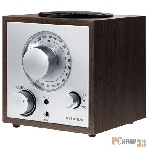 Радиоприемник Радиоприемник настольный Hyundai H-SRS100 {венге}