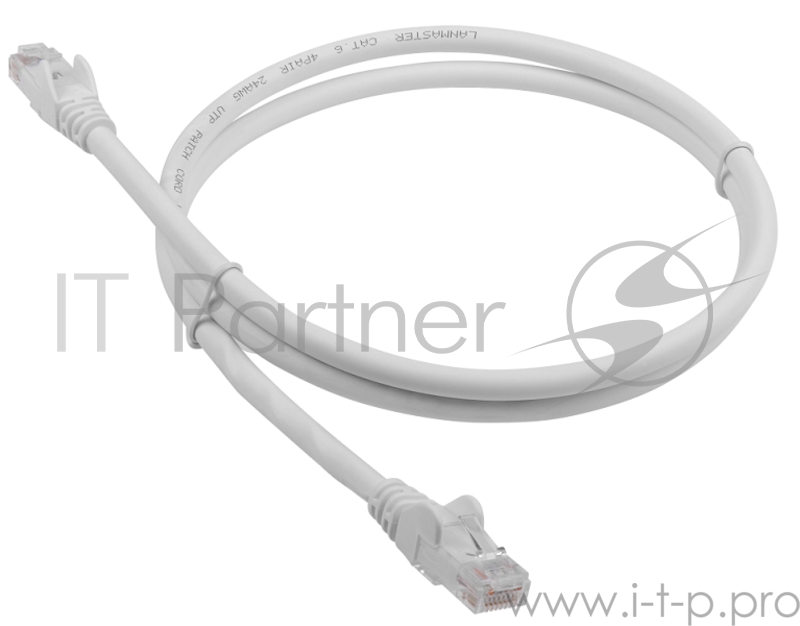 Патч-корд LANMASTER LSZH UTP кат.6, 5.0 м, белый