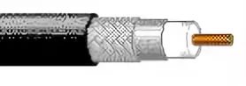 Кабель коаксиальный Belden 9116 0101000 RG-6 SF/UTP общий экран в оплётке 18AWG 75Om PVC универсальный 305м черный