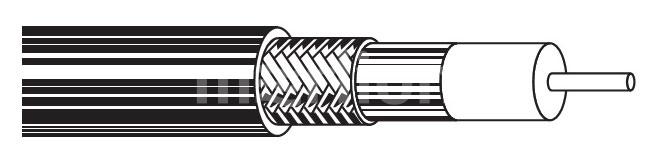 Кабель коаксиальный Belden 9116 0101000 RG-6 SF/UTP общий экран в оплётке 18AWG 75Om PVC универсальный 305м черный