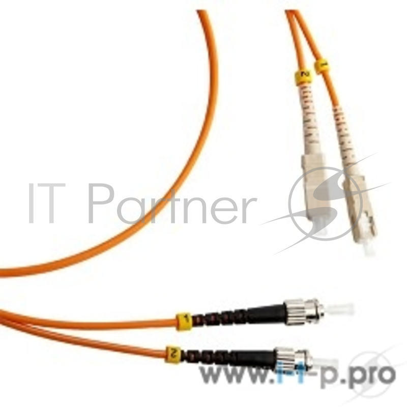 Патч-корд Hyperline FC-50-ST-LC-PC-2M Патч-корд волоконно-оптический (шнур) MM 50/125, ST-LC, duplex, LSZH, 2 м