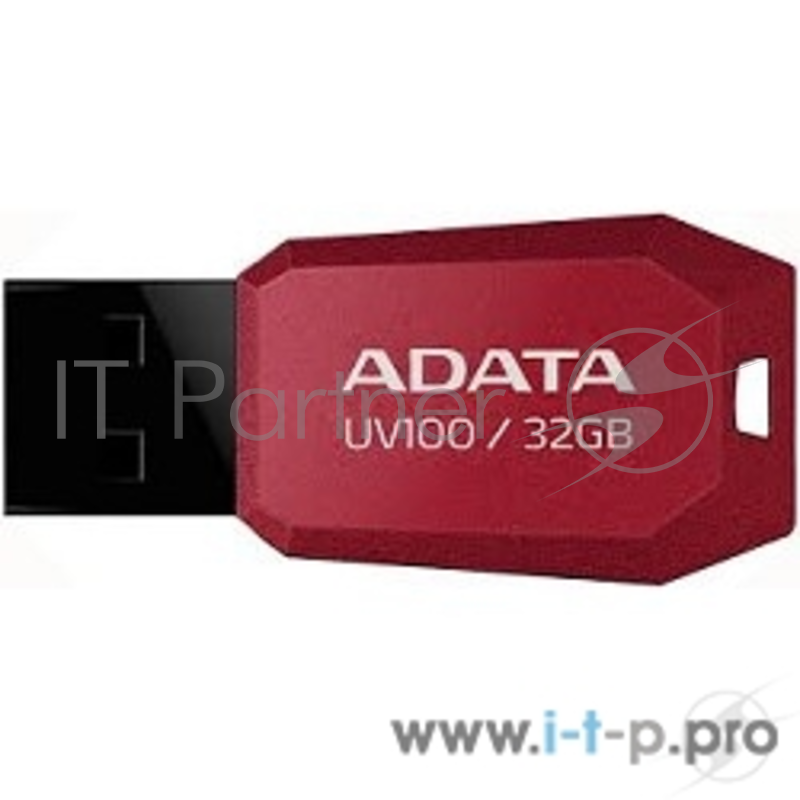 Носитель информации A-DATA Flash Drive 32Gb UV100 AUV100-32G-RRD {USB2.0,Red }
