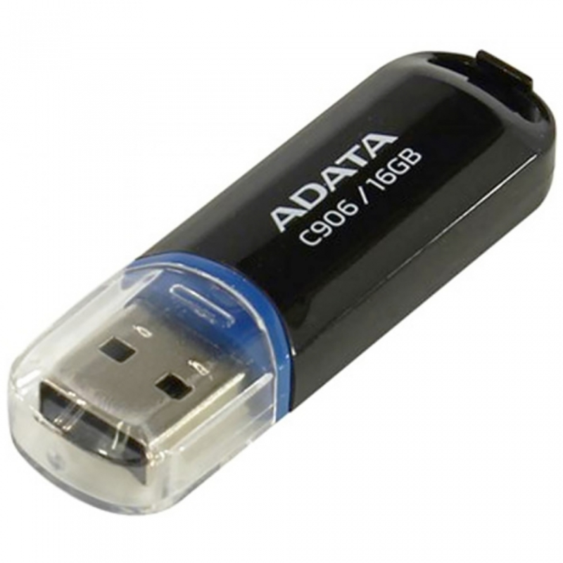 Носитель информации A-DATA Flash Drive 16Gb С906 AC906-16G-RBK {USB2.0, Black}