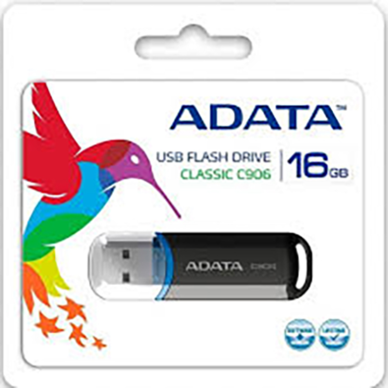 Носитель информации A-DATA Flash Drive 16Gb С906 AC906-16G-RBK {USB2.0, Black}