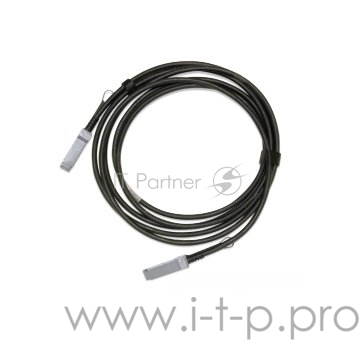Кабель Mellanox® Passive Copper cable, ETH 100GbE, 100Gb/s, QSFP28, 1m, Black, 30AWG, CA-N