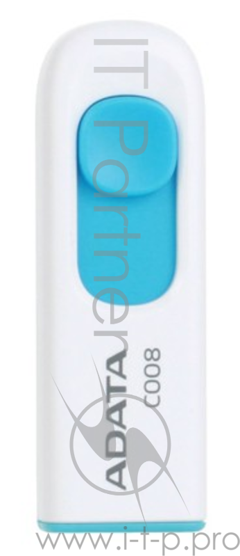 Носитель информации A-DATA Flash Drive 32Gb C008 AC008-32G-RWE {USB2.0, белый}