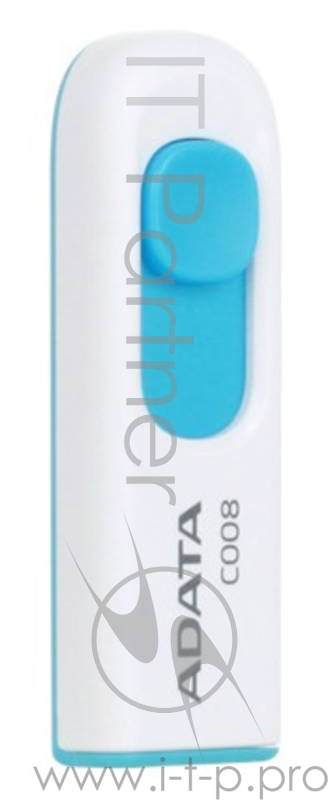 Носитель информации A-DATA Flash Drive 32Gb C008 AC008-32G-RWE {USB2.0, белый}