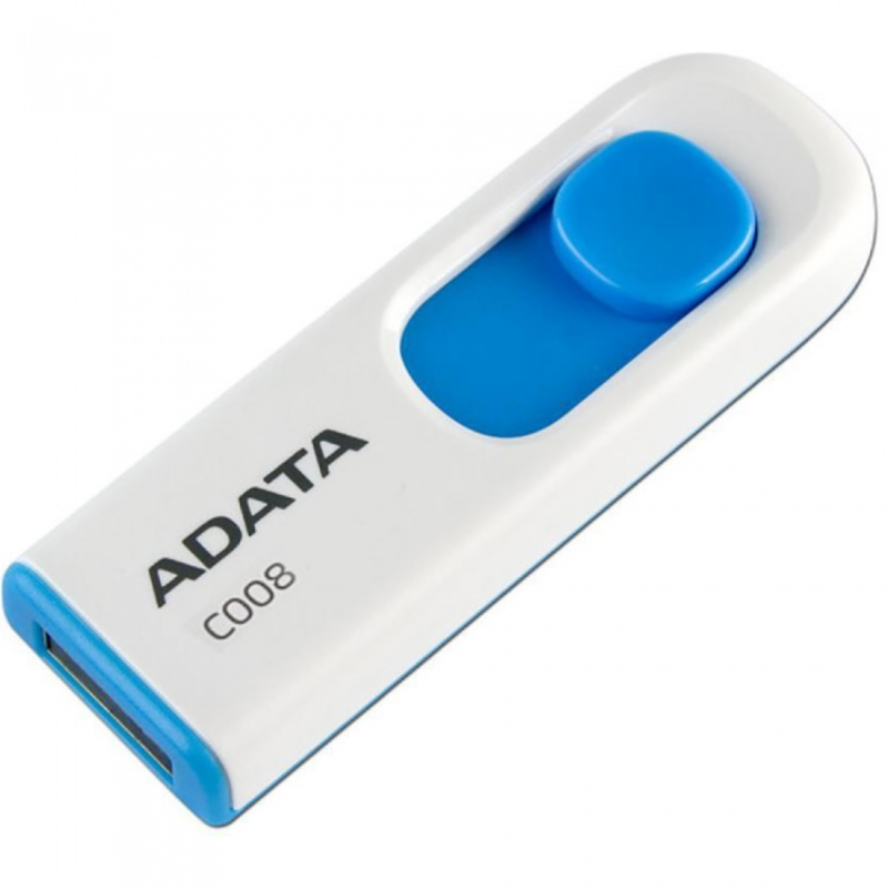 Носитель информации A-DATA Flash Drive 32Gb C008 AC008-32G-RWE {USB2.0, белый}