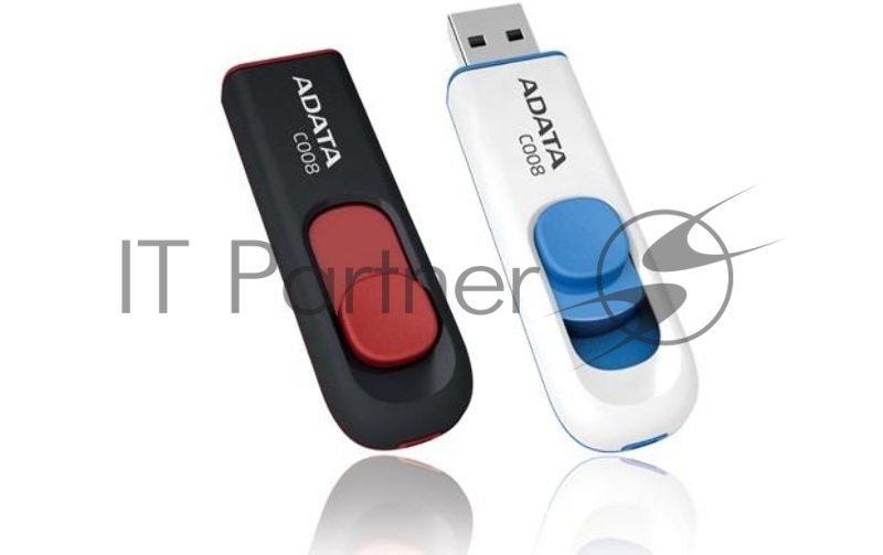 Носитель информации A-DATA Flash Drive 32Gb C008 AC008-32G-RWE {USB2.0, белый}