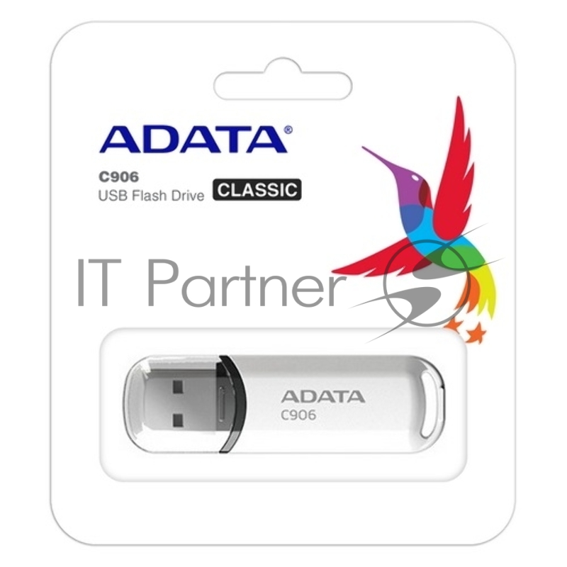 Носитель информации A-DATA Flash Drive 16Gb С906 AC906-16G-RWH {USB2.0, Белый}