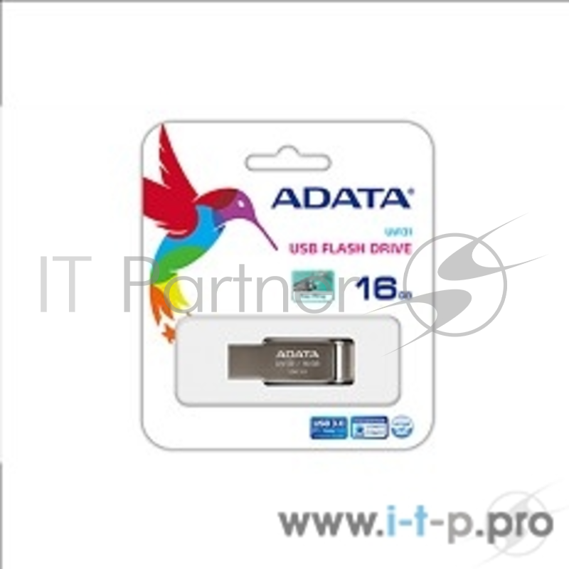 Носитель информации A-DATA Flash Drive 16Gb UV131 AUV131-16G-RGY {USB3.0, металл}