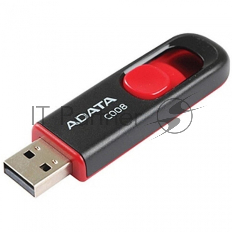 Носитель информации A-DATA Flash Drive 32Gb С008 AC008-32G-RKD {USB2.0, Black-Red}