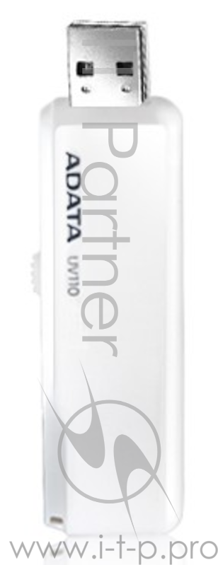 Носитель информации A-DATA Flash Drive 8Gb UV110 AUV110-8G-RWH {USB2.0, White}