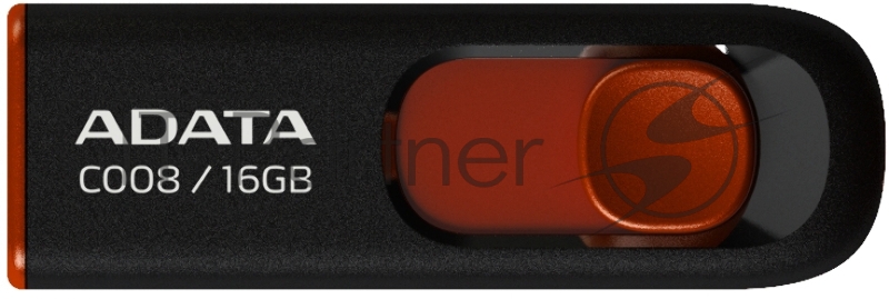 Носитель информации A-DATA Flash Drive 16Gb С008 AC008-16G-RKD {USB2.0, Black-Red}