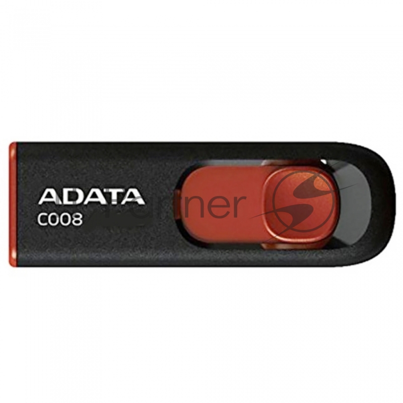 Носитель информации A-DATA Flash Drive 16Gb С008 AC008-16G-RKD {USB2.0, Black-Red}