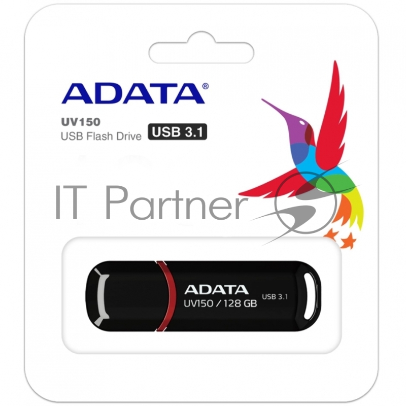Носитель информации A-DATA Flash Drive 64GB UV150 AUV150-64G-RBK {USB3.0, Black}