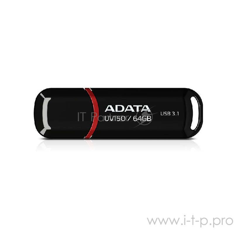 Носитель информации A-DATA Flash Drive 64GB UV150 AUV150-64G-RBK {USB3.0, Black}