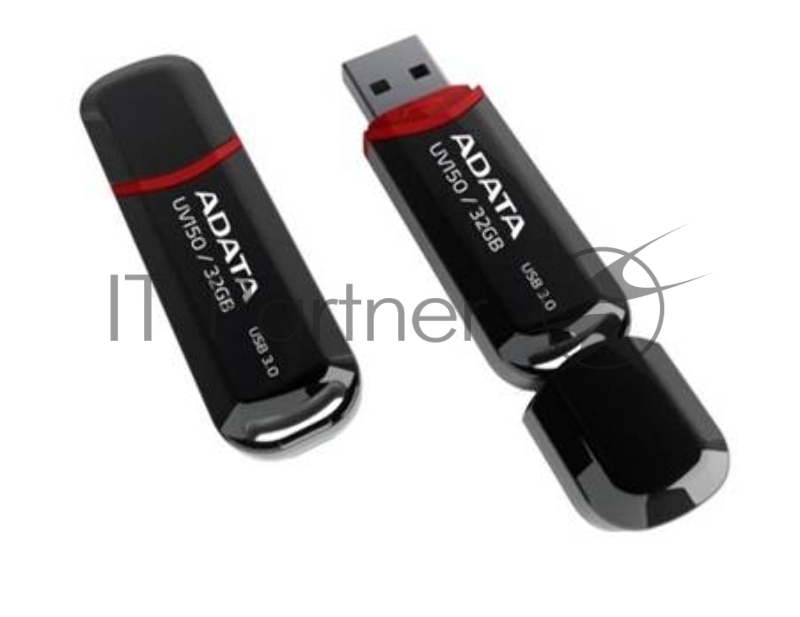 Носитель информации A-DATA Flash Drive 64GB UV150 AUV150-64G-RBK {USB3.0, Black}