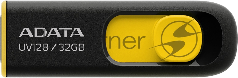 Носитель информации A-DATA Flash Drive 32Gb UV128 AUV128-32G-RBY {USB3.0, Black-Yellow}