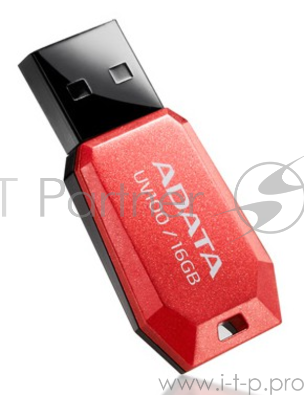 Носитель информации A-DATA Flash Drive 16Gb UV100 AUV100-16G-RRD {USB2.0, Red}