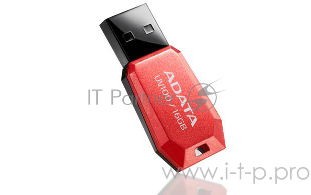 Носитель информации A-DATA Flash Drive 16Gb UV100 AUV100-16G-RRD {USB2.0, Red}