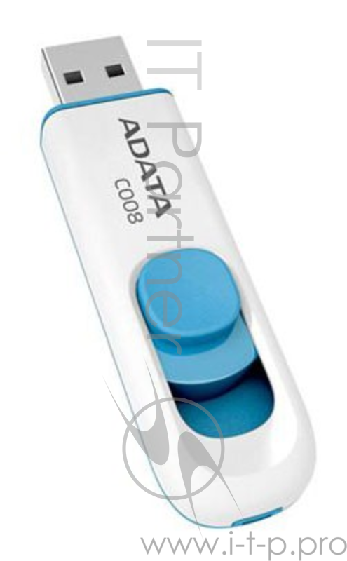 Носитель информации A-DATA Flash Drive 16Gb С008 AC008-16G-RWE {USB2.0, белый}