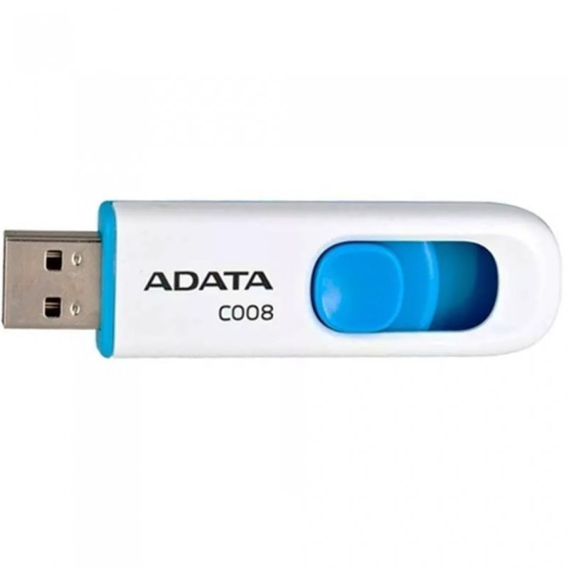 Носитель информации A-DATA Flash Drive 16Gb С008 AC008-16G-RWE {USB2.0, белый}