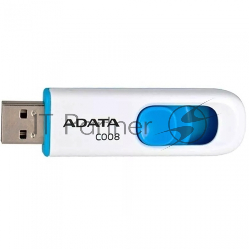 Носитель информации A-DATA Flash Drive 16Gb С008 AC008-16G-RWE {USB2.0, белый}